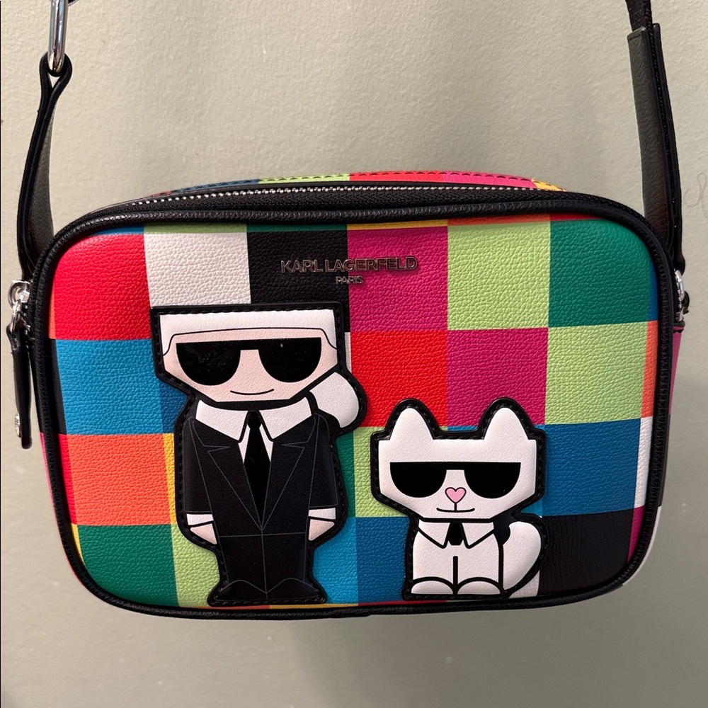 Karl Lagerfeld Multicolor Patchwork Crossbody Bag… - image 1